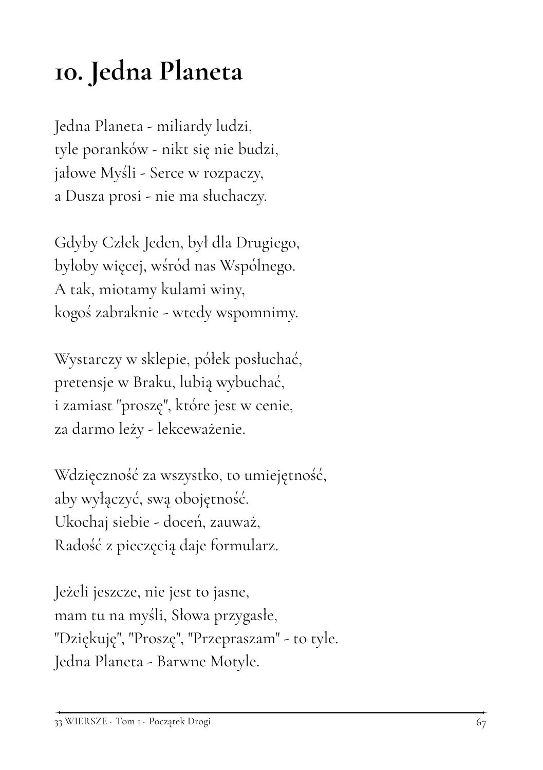 33 Wiersze - Tom 1 - Początek Drogi - obrazek 3