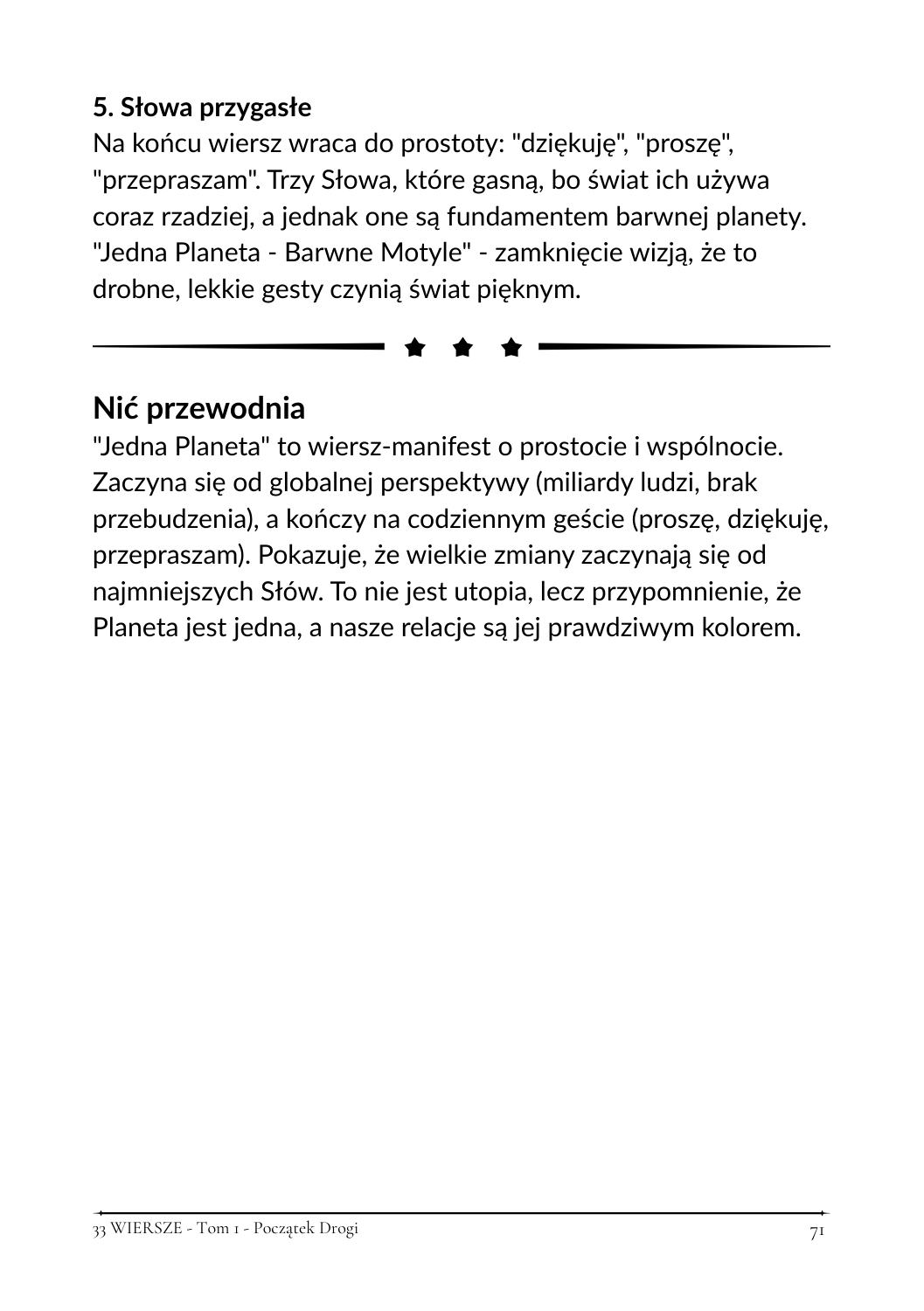 33 Wiersze - Tom 1 - Początek Drogi - obrazek 7