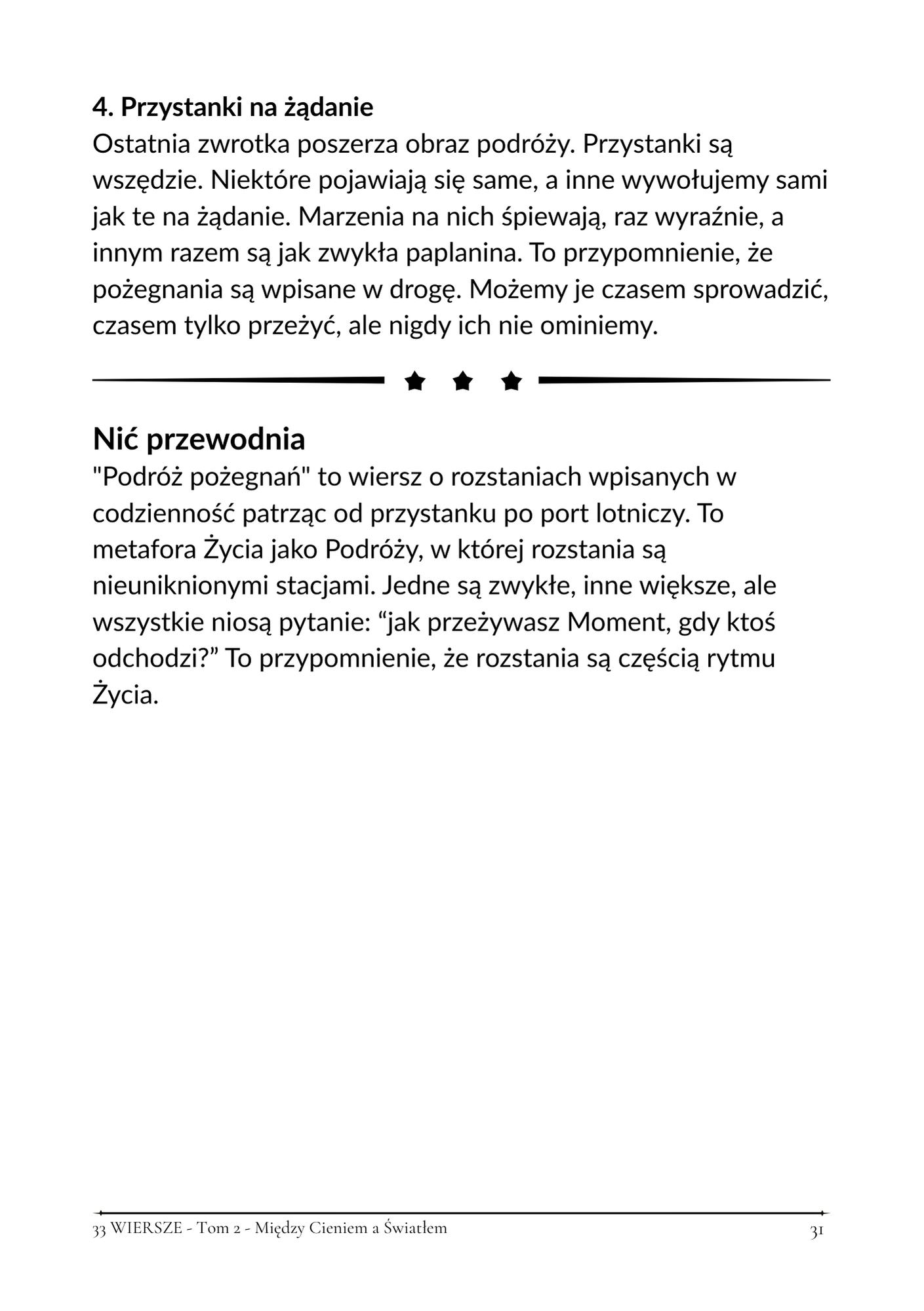 33 Wiersze - Tom 2 - Między Cieniem a Światłem - obrazek 7