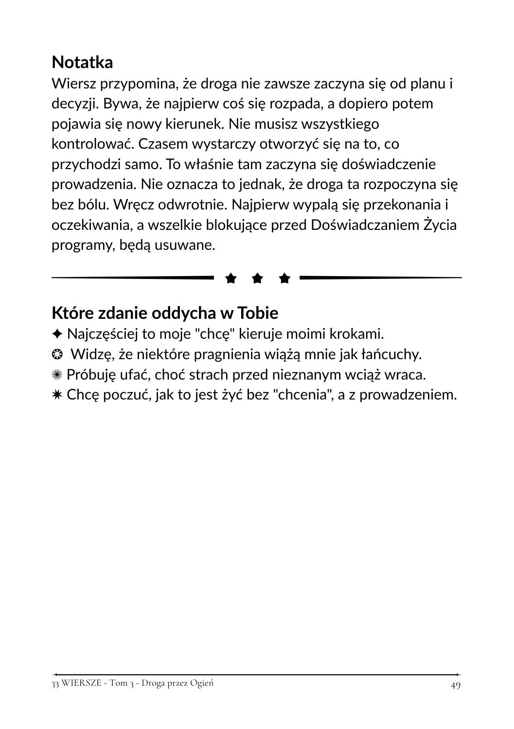33 Wiersze - Tom 3 - Droga przez Ogień - obrazek 5