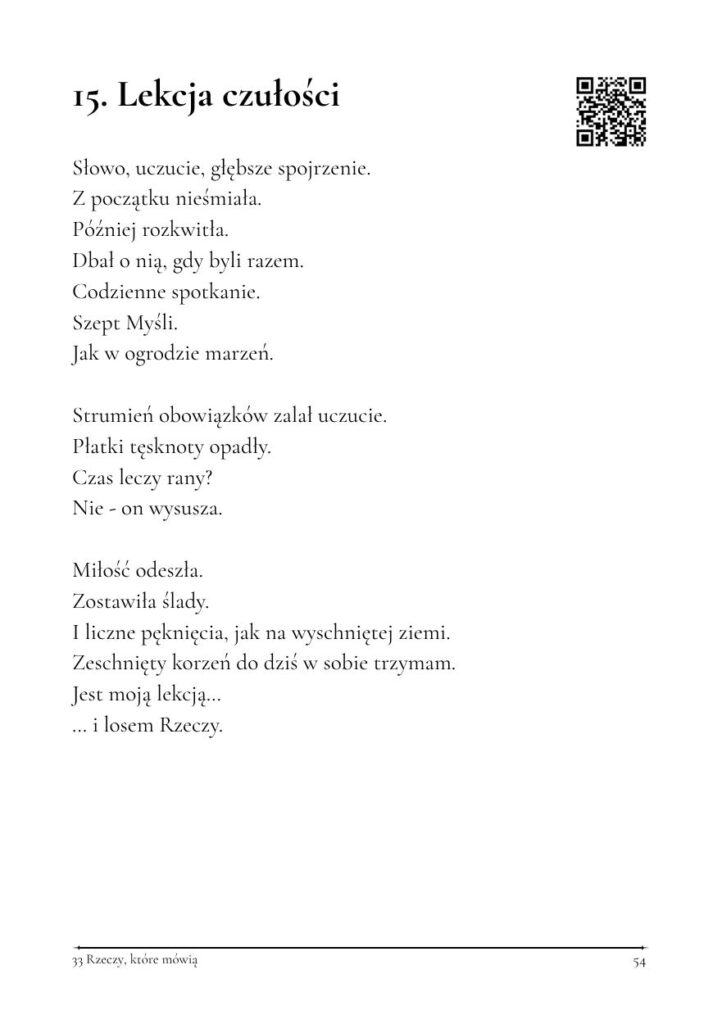 33 Rzeczy które mówią - 15 Lekcja czułości